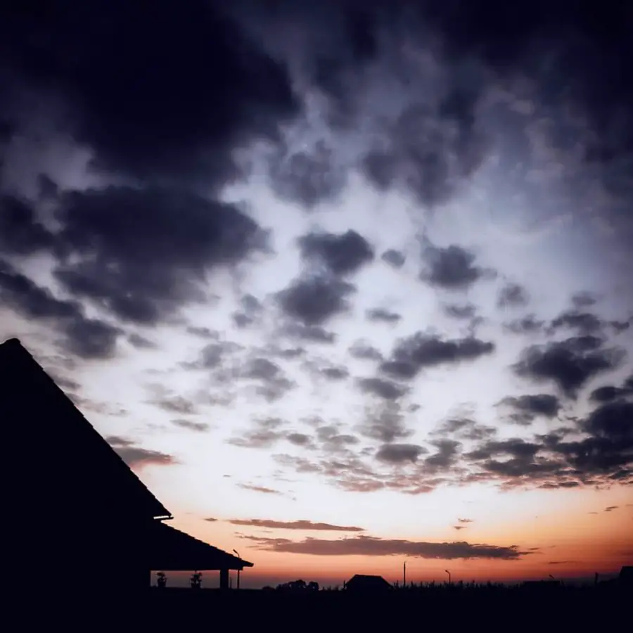 Sonnenaufgang mit Wolken