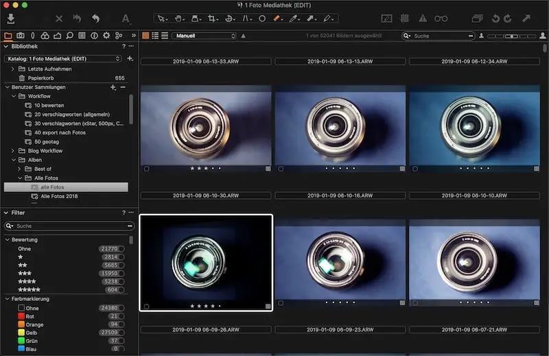 Capture One Workflow: Bewertung