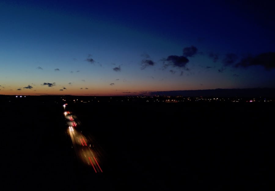 Drohnenfotografie: Nachtfotosmit Langzeitbelichtung