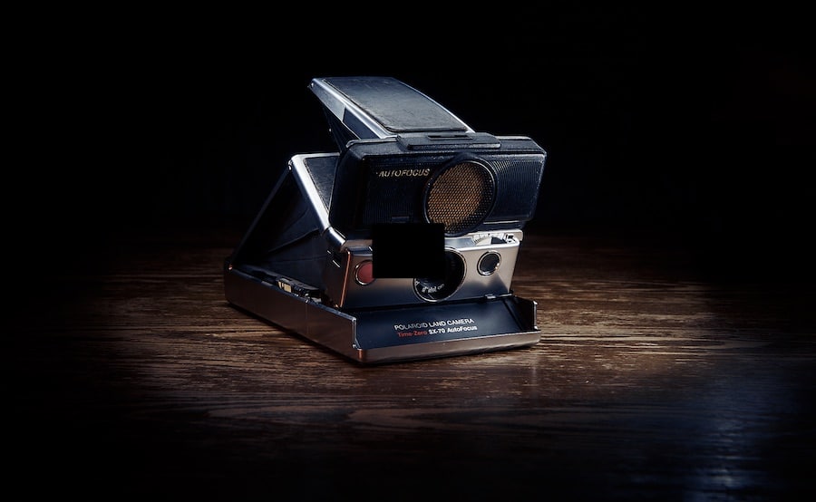 Polaroid SX-70(die klassische Polaroid Kamera)