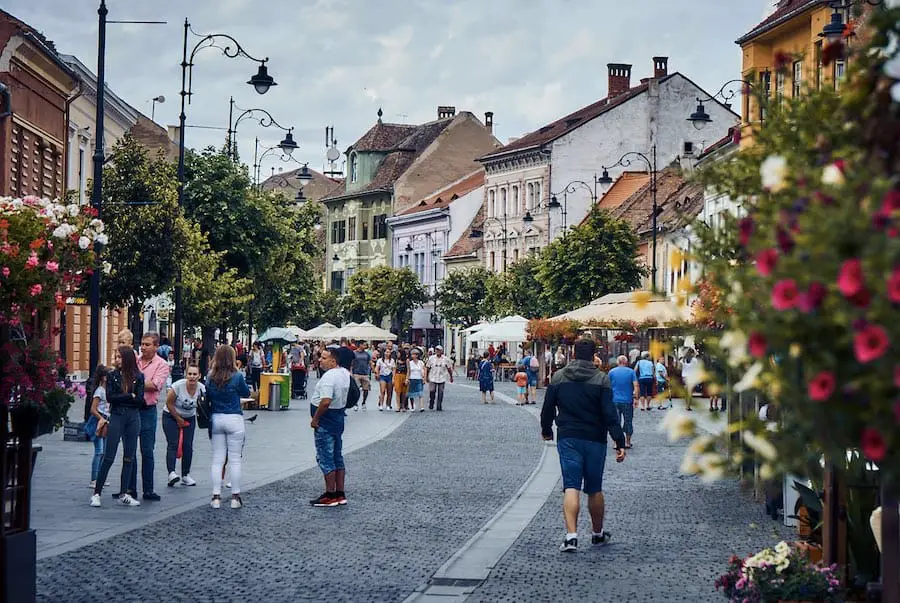 Sibiu Hermannstadt - die Fußgängerzone