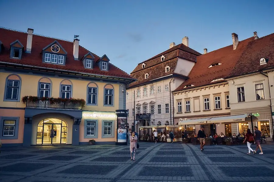 Sibiu Hermannstadt - Großer Ring mit dem Lutsch Haus