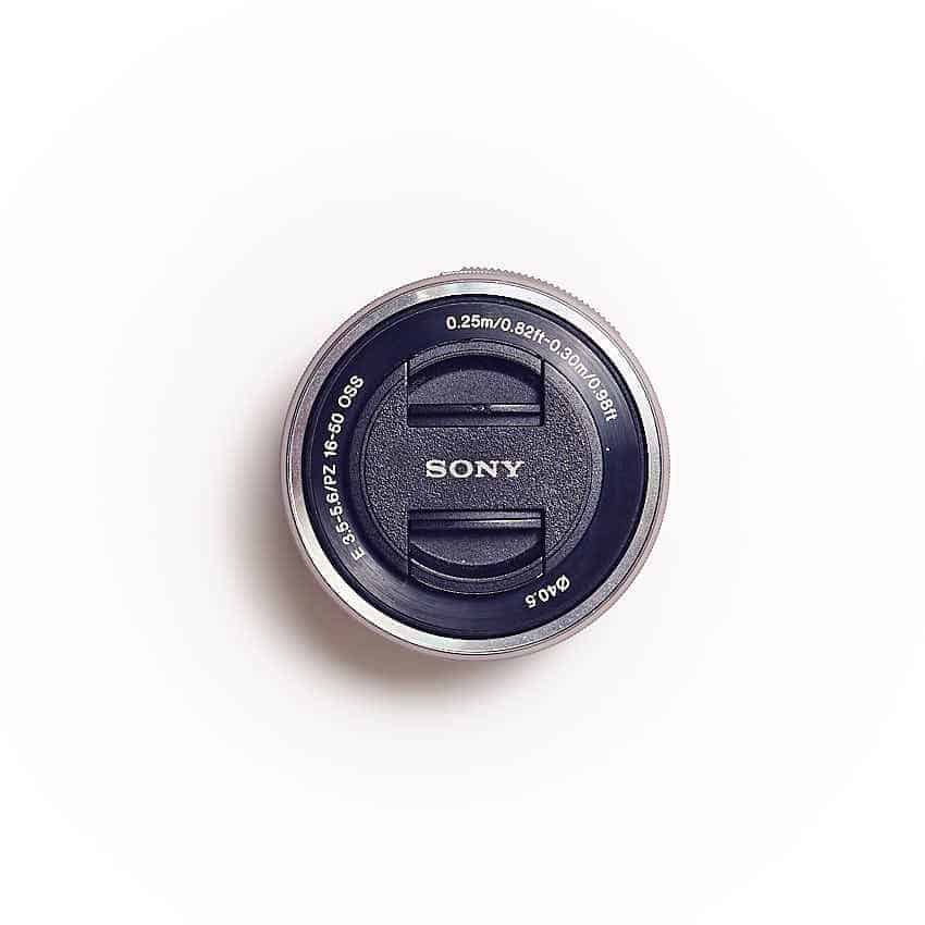 Sony E-Mount SELP1655 Objektiv (Topansicht)